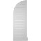 Ekena Millwork Quarter Round Top Right Surface Mount PVC Gable Vent w/ 2"W x 2"P Brickmould Sill Frame, 14"W x 42"H GVPQR14X4203SF - alternate 2